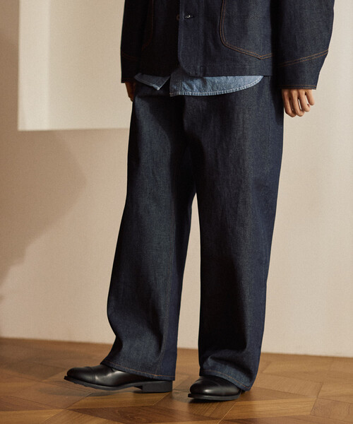 JAPAN DENIM WIDE PKT PANTSジャパンデニム ワイドパンツ 日本製】JAPAN DENIM WIDE 5PKT PANTS/ジャパンデニム ワイドパンツ