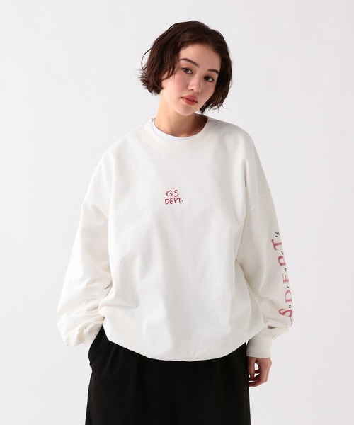 GEORGE'S(ジョージズ)の「インレイグラフィックスウェット(スウェット・メンズ・オフホワイト/ネイビー・MEDIUM/LARGE)」の2枚目の写真