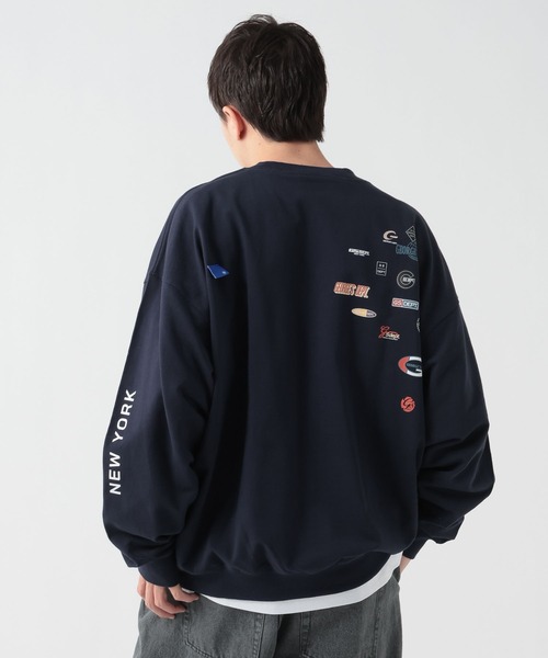GEORGE'S(ジョージズ)の「インレイグラフィックスウェット(スウェット・メンズ・オフホワイト/ネイビー・MEDIUM/LARGE)」の18枚目の写真