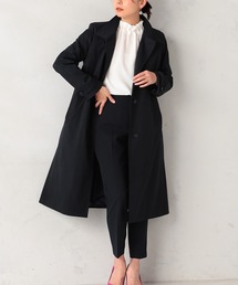 GALLORIA | 【取り外し可能ライナー付・防花粉】スタンド襟コート(ステンカラーコート)