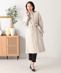 GALLORIA（ギャローリア）の「【取り外し可能ライナー付・防花粉】スタンド襟コート（ステンカラーコート）」