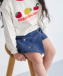 apres les cours | ハート・デイジー刺繍ラップキュロット(その他パンツ)