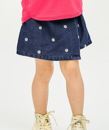 apres les cours | ハート・デイジー刺繍ラップキュロット(その他パンツ)