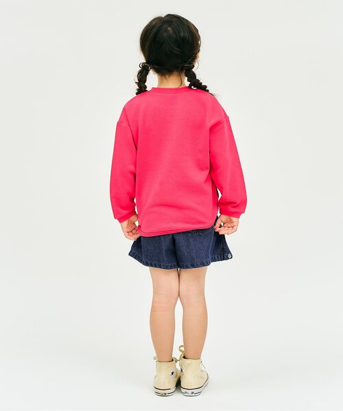 apres les cours（アプレレクール）の「ハート・デイジー刺繍ラップキュロット（その他パンツ・キッズ・ブルー/サックスブルー/チャコール・140/130/120/110/100/90/80）」の5枚目の写真