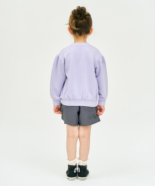 apres les cours（アプレレクール）の「ハート・デイジー刺繍ラップキュロット（その他パンツ・キッズ・ブルー/サックスブルー/チャコール・140/130/120/110/100/90/80）」の10枚目の写真