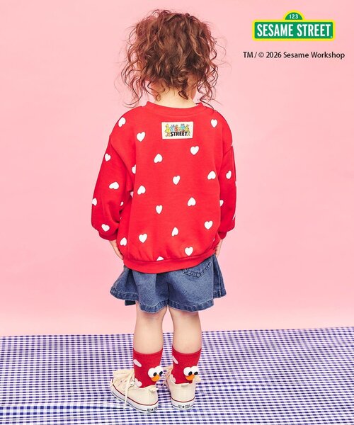 apres les cours（アプレレクール）の「ハート・デイジー刺繍ラップキュロット（その他パンツ・キッズ・ブルー/サックスブルー/チャコール・140/130/120/110/100/90/80）」の13枚目の写真