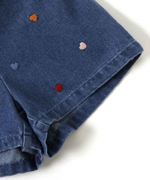 apres les cours（アプレレクール）の「ハート・デイジー刺繍ラップキュロット（その他パンツ・キッズ・ブルー/サックスブルー/チャコール・140/130/120/110/100/90/80）」の16枚目の写真
