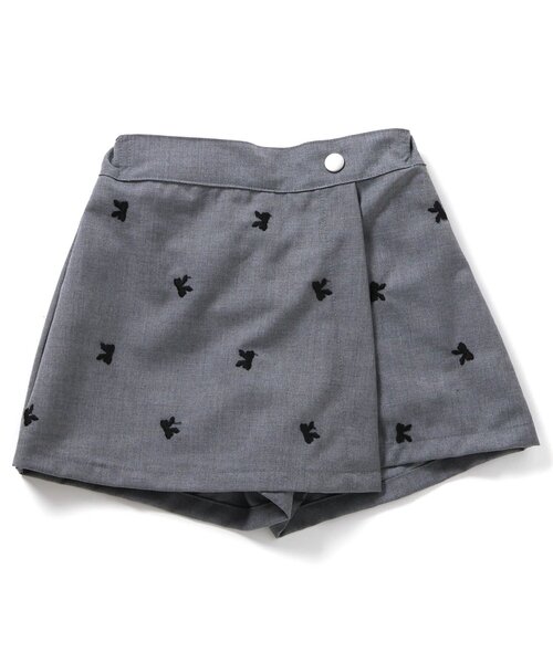 apres les cours（アプレレクール）の「ハート・デイジー刺繍ラップキュロット（その他パンツ・キッズ・ブルー/サックスブルー/チャコール・140/130/120/110/100/90/80）」の18枚目の写真