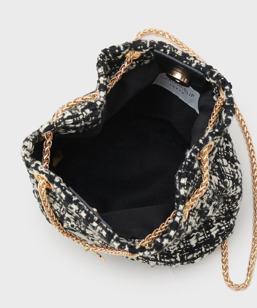 OPAQUE.CLIP（オペークドットクリップ）の「【2WAY】ツイードコンビミニショルダー（ショルダーバッグ・レディース・ブラック/ピンク系・00）」の13枚目の写真