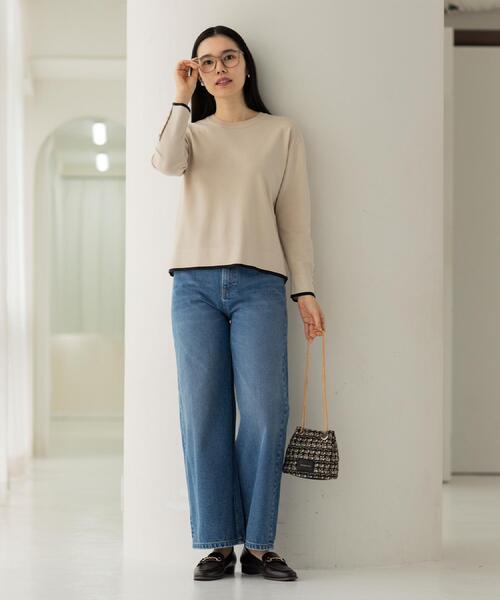 OPAQUE.CLIP（オペークドットクリップ）の「【2WAY】ツイードコンビミニショルダー（ショルダーバッグ・レディース・ブラック/ピンク系・00）」の18枚目の写真