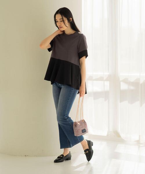 OPAQUE.CLIP（オペークドットクリップ）の「【2WAY】ツイードコンビミニショルダー（ショルダーバッグ・レディース・ブラック/ピンク系・00）」の20枚目の写真