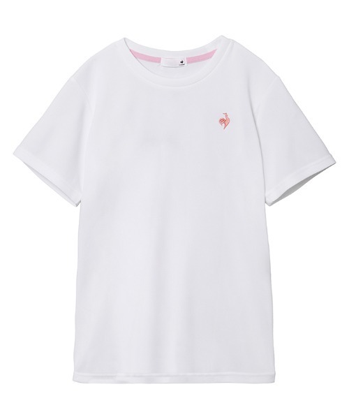 le coq sportif(ルコックスポルティフ)の「リサイクルポリエステル半袖Tシャツ(Tシャツ/カットソー・レディース・ネイビー/ホワイト/ブラック/ピンク/グレー/パープル・S/XL/L/M)」の2枚目の写真