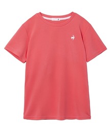 【le coq sportif/ルコック】レディース 吸汗速乾＆UVカット ワンポイント半袖Tシャツ（UPF50+/エコ素材）