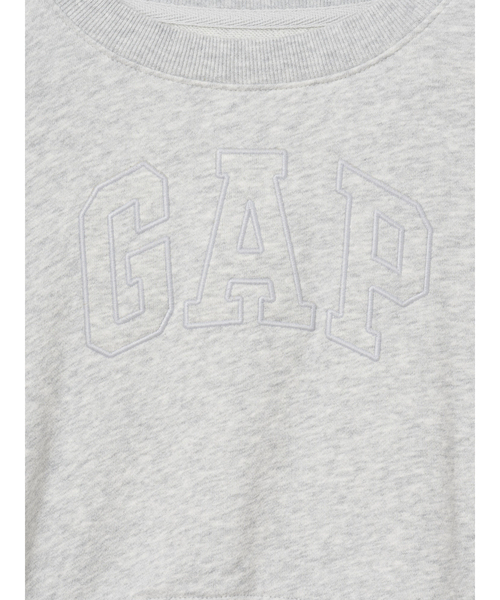 GAP(ギャップ)の「ヴィンテージソフト フレンチテリー クロップド GAPロゴ スウェットシャツ (キッズ)(スウェット・キッズ・ブラック/グレー・160cm/150cm/140cm/130cm/120cm/110cm)」の4枚目の写真