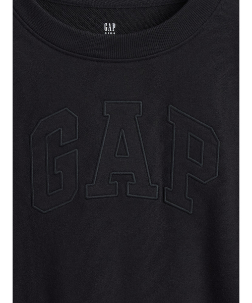 GAP(ギャップ)の「ヴィンテージソフト フレンチテリー クロップド GAPロゴ スウェットシャツ (キッズ)(スウェット・キッズ・ブラック/グレー・160cm/150cm/140cm/130cm/120cm/110cm)」の7枚目の写真