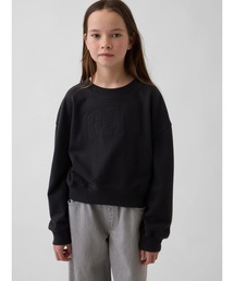 GAP | ヴィンテージソフト フレンチテリー クロップド GAPロゴ スウェットシャツ (キッズ)(スウェット)