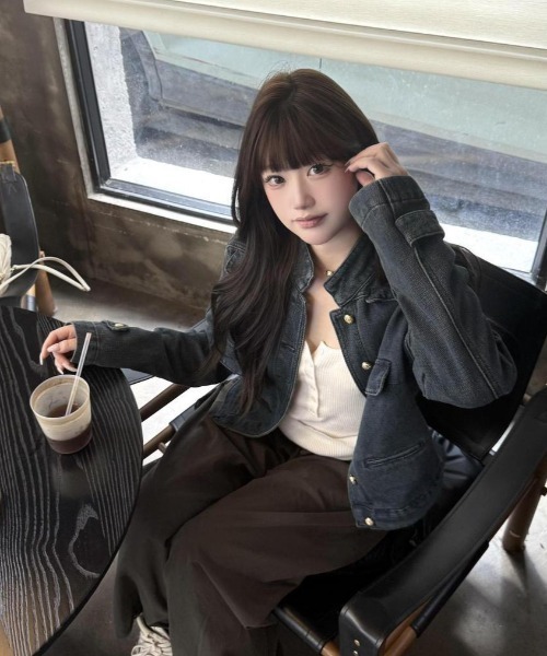 ViViDAY（ビビデー）の「ポケットデザインデニムジャケット（デニムジャケット・レディース・ネイビー・M）」の14枚目の写真