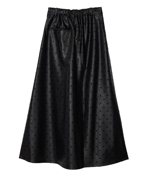 DOT FLOCKY LEATHER SKIRT（スカート）｜Ameri（アメリ）の