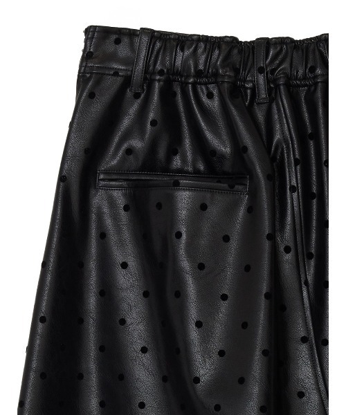 DOT FLOCKY LEATHER SKIRT（スカート）｜Ameri（アメリ）の