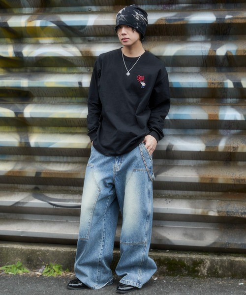 BEN DAVIS（ベンデイビス）の「∴WEGO/【26年春夏新作】別注BENDAVISハートワンポイント刺繍T(LS)（Tシャツ/カットソー・メンズ・ホワイト/アッシュグレー/ブラック・LARGE/MEDIUM）」の14枚目の写真