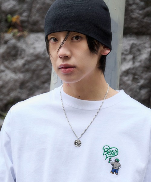 BEN DAVIS（ベンデイビス）の「∴WEGO/【26年春夏新作】別注BENDAVISハートワンポイント刺繍T(LS)（Tシャツ/カットソー・メンズ・ホワイト/アッシュグレー/ブラック・LARGE/MEDIUM）」の20枚目の写真