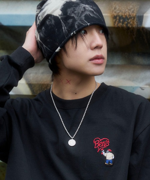 BEN DAVIS（ベンデイビス）の「∴WEGO/【26年春夏新作】別注BENDAVISハートワンポイント刺繍T(LS)（Tシャツ/カットソー・メンズ・ホワイト/アッシュグレー/ブラック・LARGE/MEDIUM）」の21枚目の写真