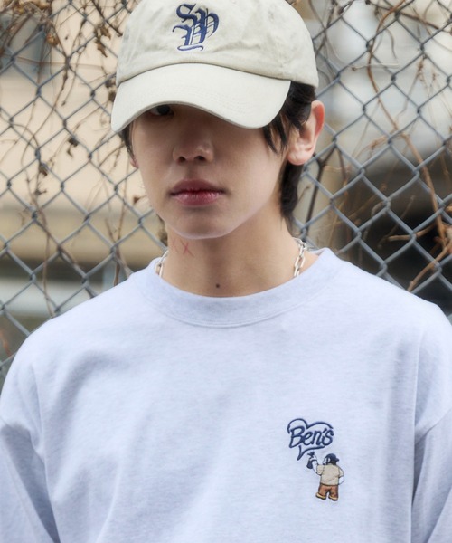 BEN DAVIS（ベンデイビス）の「∴WEGO/【26年春夏新作】別注BENDAVISハートワンポイント刺繍T(LS)（Tシャツ/カットソー・メンズ・ホワイト/アッシュグレー/ブラック・LARGE/MEDIUM）」の22枚目の写真