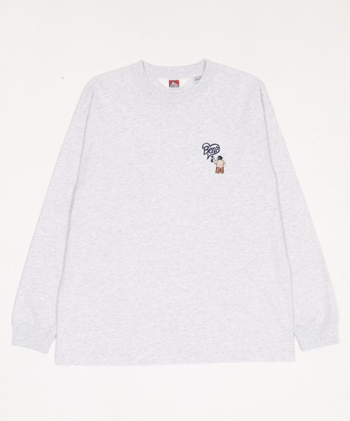 BEN DAVIS（ベンデイビス）の「∴WEGO/【26年春夏新作】別注BENDAVISハートワンポイント刺繍T(LS)（Tシャツ/カットソー・メンズ・ホワイト/アッシュグレー/ブラック・LARGE/MEDIUM）」の11枚目の写真