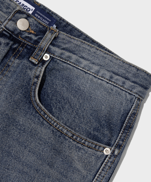 CARGOBROS（カーゴブロス）の「カーブドフレアデニムパンツ（ブルー）（デニムパンツ・メンズ・その他・S/M/L）」の4枚目の写真