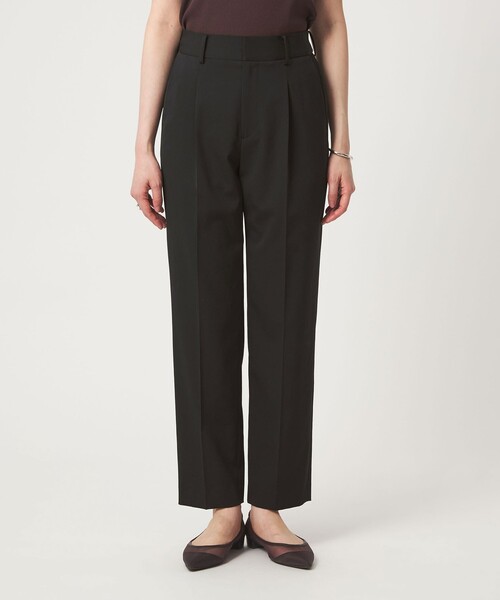 green label relaxing（グリーンレーベルリラクシング）の「［size SHORT/TALLあり］サラフール テーパード パンツ（スラックス・レディース・ネイビー/ブラック/ベージュ・38/34/46/SHORT/36/44/42）」の10枚目の写真