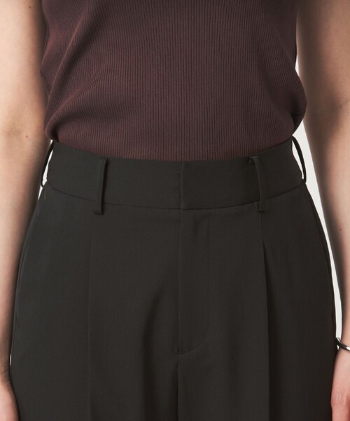 green label relaxing（グリーンレーベルリラクシング）の「［size SHORT/TALLあり］サラフール テーパード パンツ（スラックス・レディース・ネイビー/ブラック/ベージュ・38/34/46/SHORT/36/44/42）」の13枚目の写真