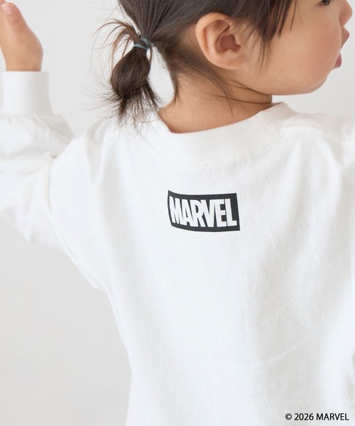 LOWRYS FARM（ローリーズファーム）の「ＭＡＲＶＥＬ／モノクロＴＬＳ　 639646（Tシャツ/カットソー・キッズ・ブラック/グレー/オフホワイト・140cm/130cm/120cm/110cm/150cm）」の9枚目の写真
