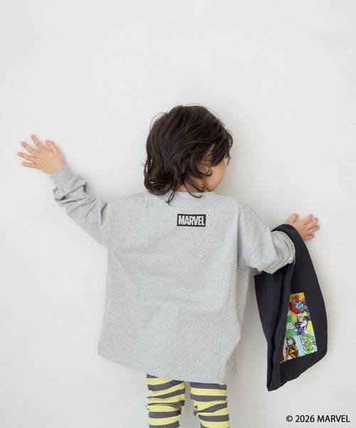 LOWRYS FARM（ローリーズファーム）の「ＭＡＲＶＥＬ／モノクロＴＬＳ　 639646（Tシャツ/カットソー・キッズ・ブラック/グレー/オフホワイト・140cm/130cm/120cm/110cm/150cm）」の13枚目の写真