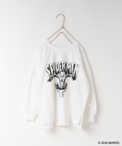 LOWRYS FARM（ローリーズファーム）の「ＭＡＲＶＥＬ／モノクロＴＬＳ　 639646（Tシャツ/カットソー・キッズ・ブラック/グレー/オフホワイト・140cm/130cm/120cm/110cm/150cm）」の15枚目の写真