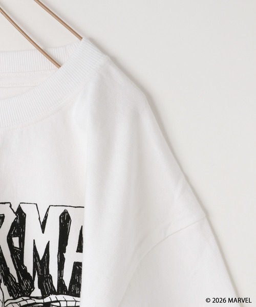 LOWRYS FARM（ローリーズファーム）の「ＭＡＲＶＥＬ／モノクロＴＬＳ　 639646（Tシャツ/カットソー・キッズ・ブラック/グレー/オフホワイト・140cm/130cm/120cm/110cm/150cm）」の17枚目の写真