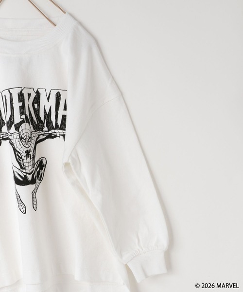 LOWRYS FARM（ローリーズファーム）の「ＭＡＲＶＥＬ／モノクロＴＬＳ　 639646（Tシャツ/カットソー・キッズ・ブラック/グレー/オフホワイト・140cm/130cm/120cm/110cm/150cm）」の19枚目の写真