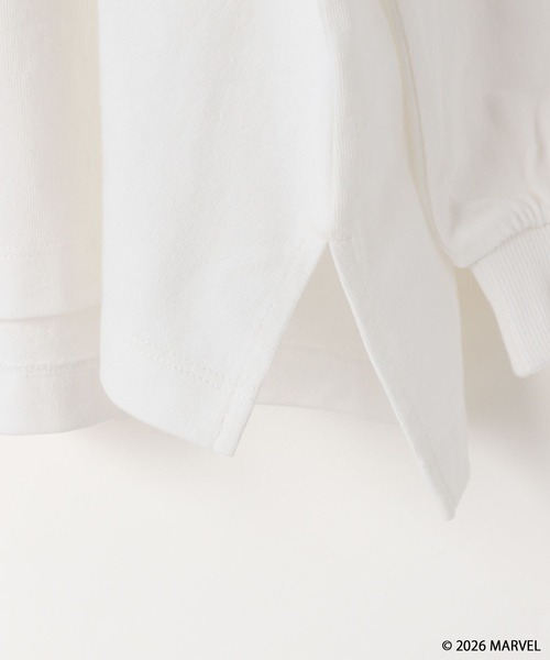 LOWRYS FARM（ローリーズファーム）の「ＭＡＲＶＥＬ／モノクロＴＬＳ　 639646（Tシャツ/カットソー・キッズ・ブラック/グレー/オフホワイト・140cm/130cm/120cm/110cm/150cm）」の20枚目の写真