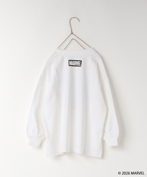 LOWRYS FARM（ローリーズファーム）の「ＭＡＲＶＥＬ／モノクロＴＬＳ　 639646（Tシャツ/カットソー・キッズ・ブラック/グレー/オフホワイト・140cm/130cm/120cm/110cm/150cm）」の22枚目の写真