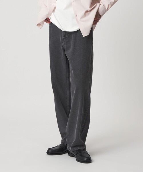 A DAY IN THE LIFE UNITED ARROWS(アデイインザライフユナイテッドアローズ)の「バギー ストレート デニム<A DAY IN THE LIFE>(スラックス・メンズ・コバルトブルー/ホワイト/ブラック・M/L/S)」の1枚目の写真