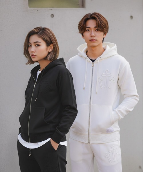 adamsJUGGLER（アダムスジャグラー）の「RTEG S/クロススウェットパンツ（スウェットパンツ・メンズ・ブラック/ホワイト・XL/L/M/S）」の20枚目の写真