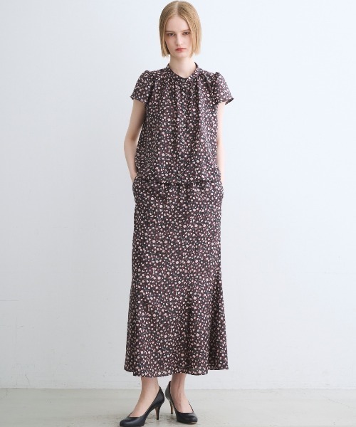 three dots(スリードッツ)の「シルキーツイル ナロウスカート(スカート・レディース・マルチ・SMALL/MEDIUM)」の7枚目の写真