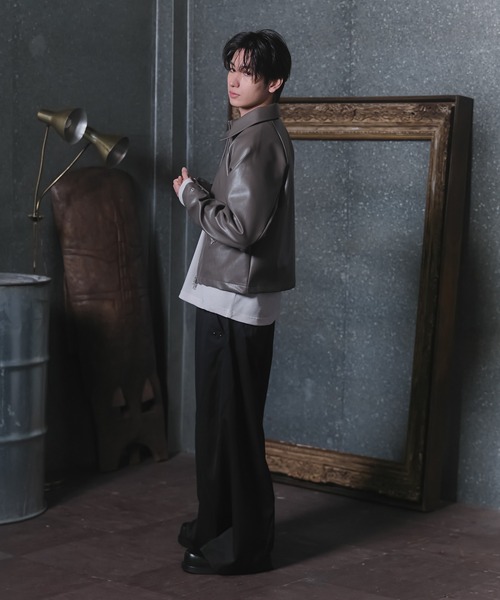 Confirm（コンファーム）の「Slacks Studded Curve Pants / スラックススタッズカーブパンツ メンズ レディース ユニセックス（スラックス・メンズ・グレー系その他/ブラック/チャコールグレー/ブラック系その他/ブルー系その他・S/M/L）」の19枚目の写真