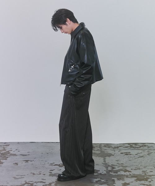 Confirm（コンファーム）の「Slacks Studded Curve Pants / スラックススタッズカーブパンツ メンズ レディース ユニセックス（スラックス・メンズ・グレー系その他/ブラック/チャコールグレー/ブラック系その他/ブルー系その他・S/M/L）」の11枚目の写真