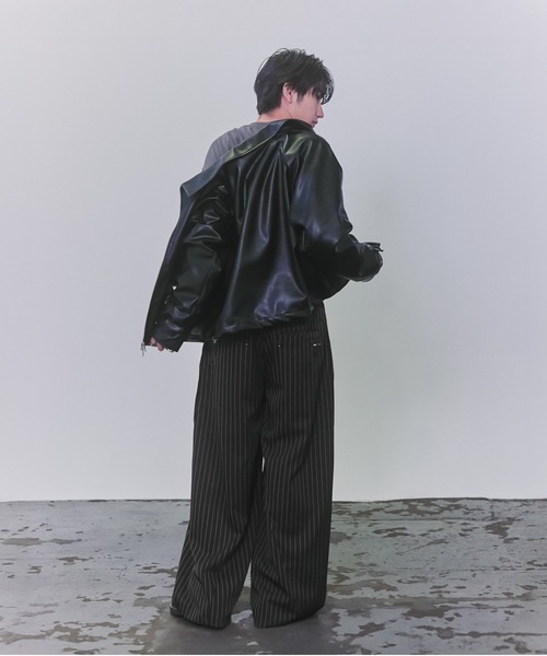Confirm（コンファーム）の「Slacks Studded Curve Pants / スラックススタッズカーブパンツ メンズ レディース ユニセックス（スラックス・メンズ・グレー系その他/ブラック/チャコールグレー/ブラック系その他/ブルー系その他・S/M/L）」の16枚目の写真