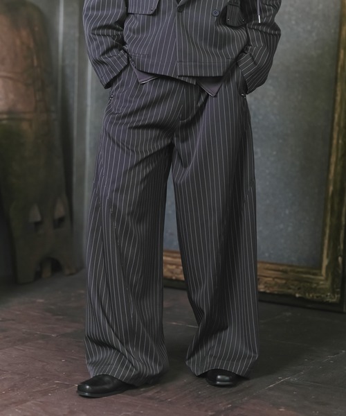 Confirm（コンファーム）の「Slacks Studded Curve Pants / スラックススタッズカーブパンツ メンズ レディース ユニセックス（スラックス・メンズ・グレー系その他/ブラック/チャコールグレー/ブラック系その他/ブルー系その他・S/M/L）」の22枚目の写真