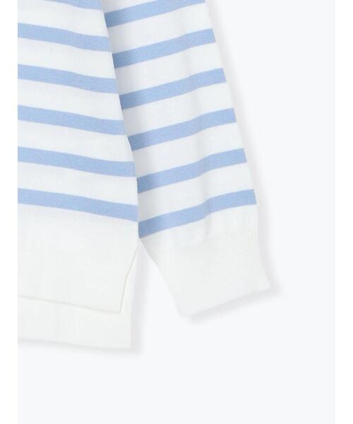 Te chichi（テチチ）の「ボーダーボックスシルエットプルオーバー（ニット/セーター・レディース・ラベンダー/ブラック/サックスブルー/グリーン・F）」の18枚目の写真