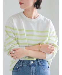 Te chichi | ボーダーボックスシルエットプルオーバー(ニット/セーター)