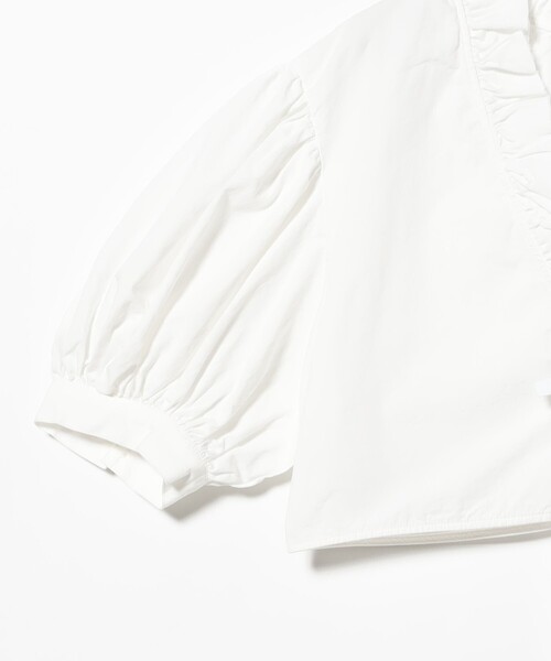 BEAMS BOY(ビームスボーイ)の「フリル ショート ブラウス(シャツ/ブラウス・レディース・ブラック/オフホワイト・ONE SIZE)」の22枚目の写真