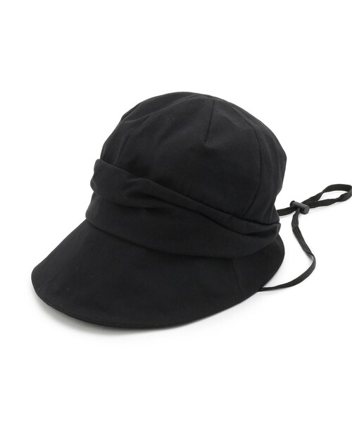 SHOO・LA・RUE（シューラルー）の「顔回りすっぽりキャスケット（キャスケット・レディース・グレー/ベージュ/ブラック・00）」の2枚目の写真