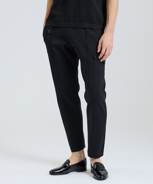 DESIGNWORKS(デザインワークス)の「【セットアップ対応】コンバットニットパンツ(スラックス・メンズ・ブラック/グレイッシュベージュ・46/48/50)」の19枚目の写真